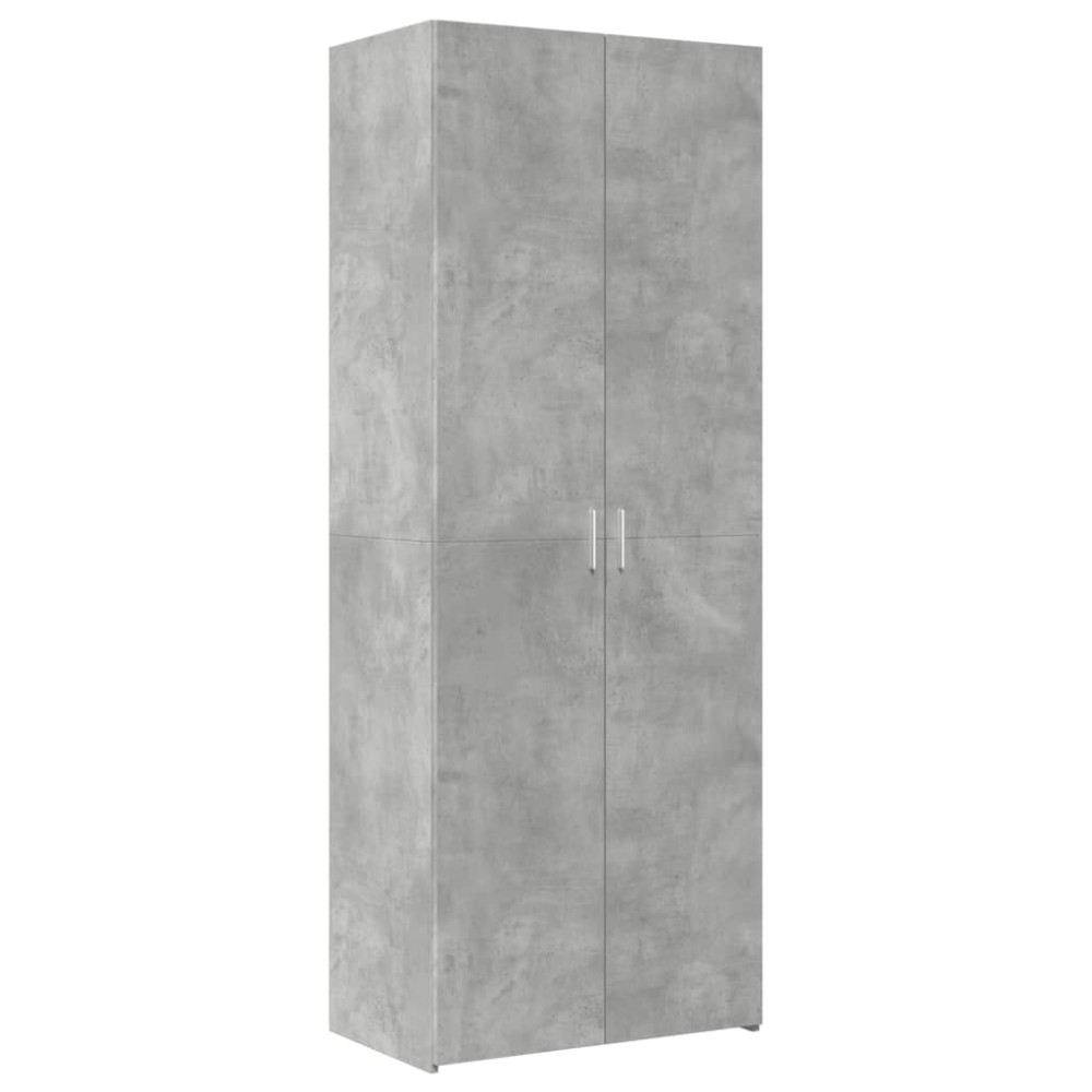 vidaXL Dulap înalt, gri beton, 70x42,5x185 cm, lemn prelucrat