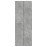 vidaXL Dulap înalt, gri beton, 70x42,5x185 cm, lemn prelucrat