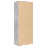 vidaXL Dulap înalt, gri beton, 70x42,5x185 cm, lemn prelucrat