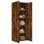 vidaXL Dulap înalt, stejar fumuriu, 70x42,5x185 cm, lemn prelucrat vidaXL Dulap înalt, stejar fumuriu, 70x42,5x185 cm, lemn prelucrat
