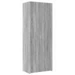 vidaXL Dulap înalt, gri sonoma, 70x42,5x185 cm, lemn prelucrat