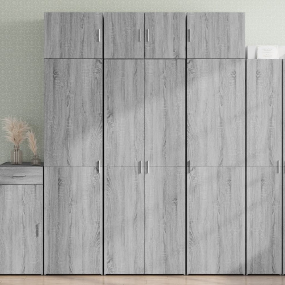 vidaXL Dulap înalt, gri sonoma, 70x42,5x185 cm, lemn prelucrat