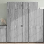 vidaXL Dulap înalt, gri sonoma, 70x42,5x185 cm, lemn prelucrat