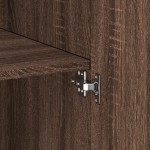 vidaXL Dulap înalt, stejar maro, 70x42,5x185 cm, lemn prelucrat