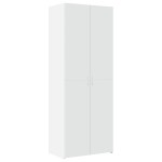 vidaXL Dulap înalt, alb, 70x42,5x185 cm, lemn prelucrat