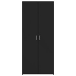 vidaXL Dulap înalt, negru, 70x42,5x185 cm, lemn prelucrat