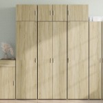 vidaXL Dulap înalt, stejar sonoma, 70x42,5x185 cm, lemn prelucrat vidaXL Dulap înalt, stejar sonoma, 70x42,5x185 cm, lemn prelucrat