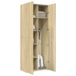 vidaXL Dulap înalt, stejar sonoma, 70x42,5x185 cm, lemn prelucrat vidaXL Dulap înalt, stejar sonoma, 70x42,5x185 cm, lemn prelucrat