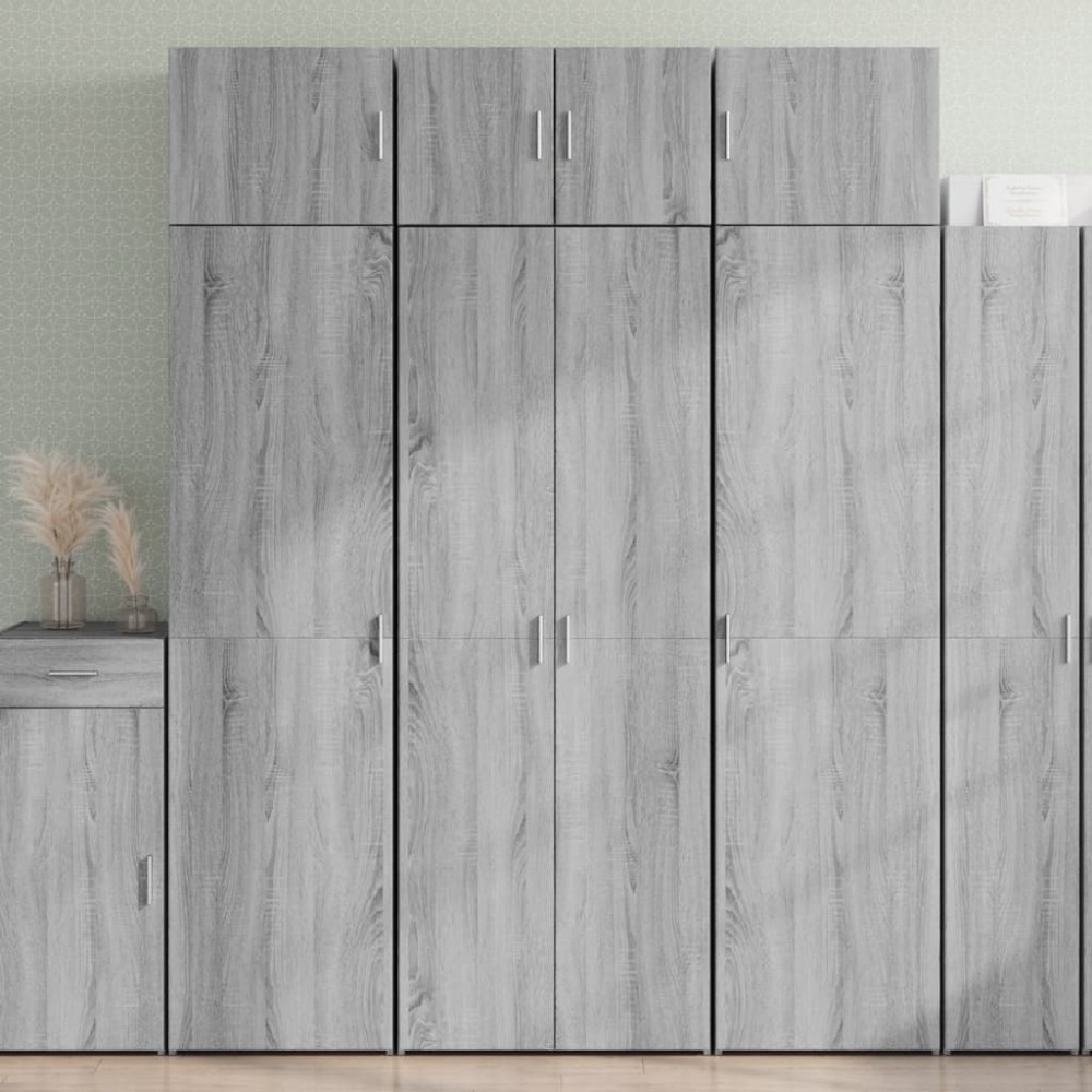 vidaXL Dulap înalt, gri sonoma, 70x42,5x185 cm, lemn prelucrat