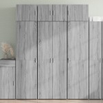 vidaXL Dulap înalt, gri sonoma, 70x42,5x185 cm, lemn prelucrat