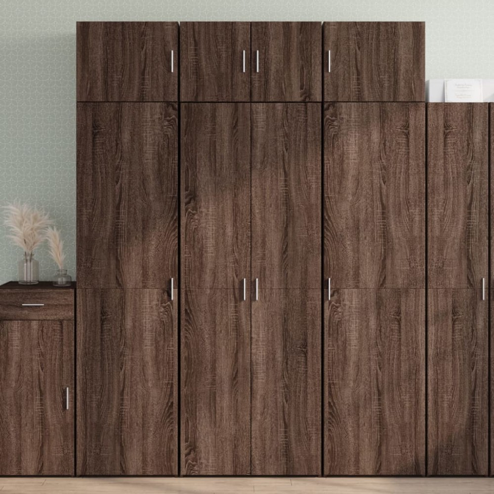vidaXL Dulap înalt, stejar maro, 70x42,5x185 cm, lemn prelucrat
