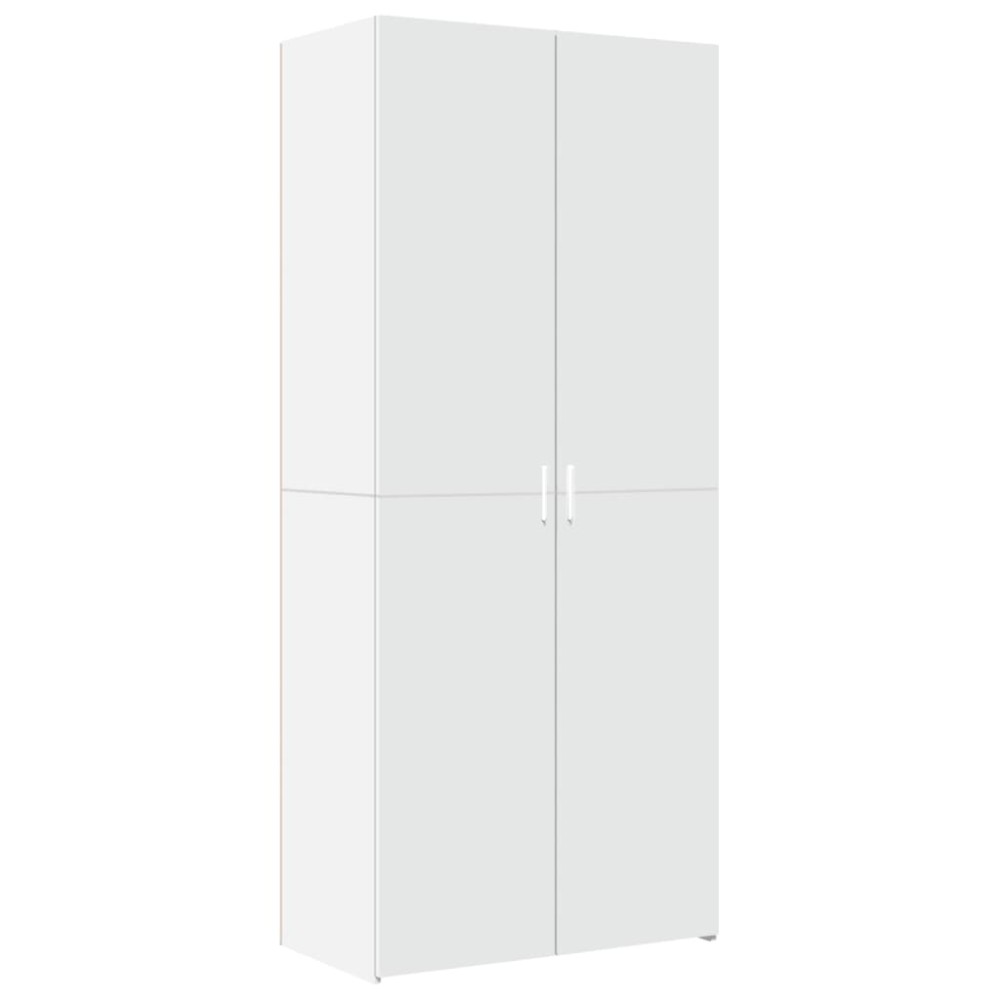 vidaXL Dulap înalt, alb, 80x42,5x185 cm, lemn prelucrat