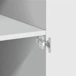 vidaXL Dulap înalt, alb, 80x42,5x185 cm, lemn prelucrat vidaXL Dulap înalt, alb, 80x42,5x185 cm, lemn prelucrat