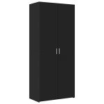 vidaXL Dulap înalt, negru, 80x42,5x185 cm, lemn prelucrat