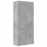 vidaXL Dulap înalt, gri beton, 80x42,5x185 cm, lemn prelucrat