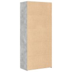 vidaXL Dulap înalt, gri beton, 80x42,5x185 cm, lemn prelucrat