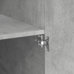 vidaXL Dulap înalt, gri beton, 80x42,5x185 cm, lemn prelucrat