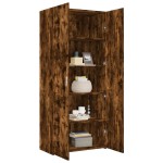 vidaXL Dulap înalt, stejar fumuriu, 80x42,5x185 cm, lemn prelucrat vidaXL Dulap înalt, stejar fumuriu, 80x42,5x185 cm, lemn prelucrat