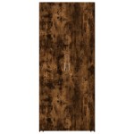 vidaXL Dulap înalt, stejar fumuriu, 80x42,5x185 cm, lemn prelucrat vidaXL Dulap înalt, stejar fumuriu, 80x42,5x185 cm, lemn prelucrat