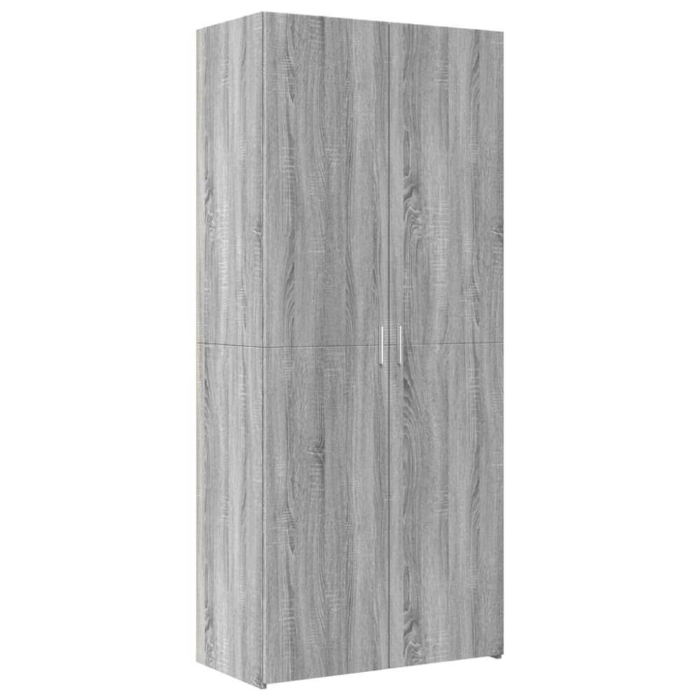 vidaXL Dulap înalt, gri sonoma, 80x42,5x185 cm, lemn prelucrat