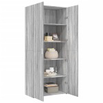 vidaXL Dulap înalt, gri sonoma, 80x42,5x185 cm, lemn prelucrat
