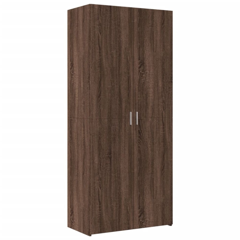 vidaXL Dulap înalt, stejar maro, 80x42,5x185 cm, lemn prelucrat
