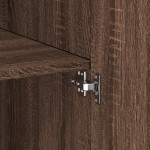 vidaXL Dulap înalt, stejar maro, 80x42,5x185 cm, lemn prelucrat