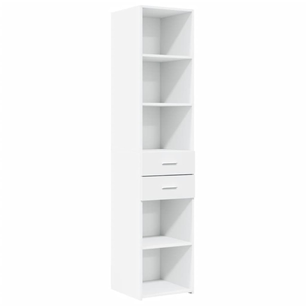 vidaXL Dulap înalt, alb, 40x42,5x185 cm, lemn prelucrat