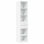 vidaXL Dulap înalt, alb, 40x42,5x185 cm, lemn prelucrat