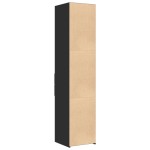 vidaXL Dulap înalt, negru, 40x42,5x185 cm, lemn prelucrat