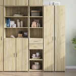vidaXL Dulap înalt, stejar sonoma, 40x42,5x185 cm, lemn prelucrat vidaXL Dulap înalt, stejar sonoma, 40x42,5x185 cm, lemn prelucrat