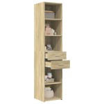 vidaXL Dulap înalt, stejar sonoma, 40x42,5x185 cm, lemn prelucrat vidaXL Dulap înalt, stejar sonoma, 40x42,5x185 cm, lemn prelucrat