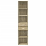 vidaXL Dulap înalt, stejar sonoma, 40x42,5x185 cm, lemn prelucrat vidaXL Dulap înalt, stejar sonoma, 40x42,5x185 cm, lemn prelucrat