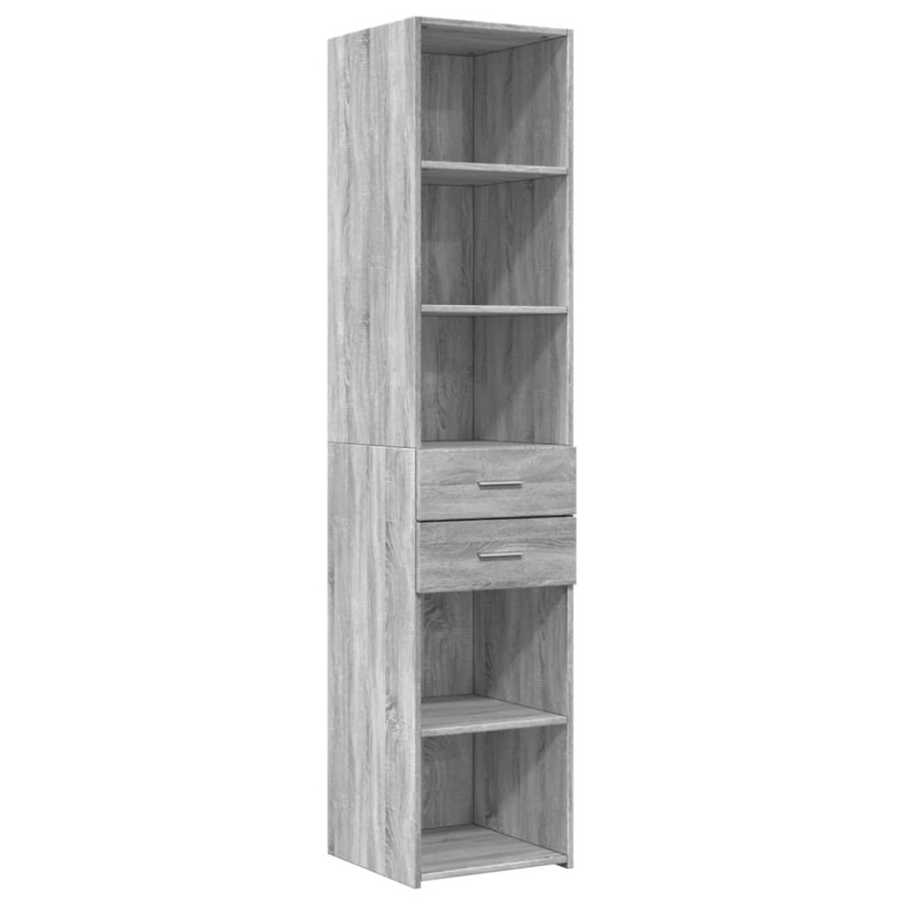 vidaXL Dulap înalt, gri sonoma, 40x42,5x185 cm, lemn prelucrat