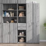 vidaXL Dulap înalt, gri sonoma, 40x42,5x185 cm, lemn prelucrat
