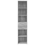 vidaXL Dulap înalt, gri sonoma, 40x42,5x185 cm, lemn prelucrat