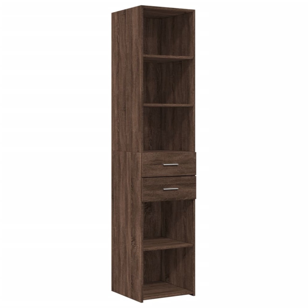 vidaXL Dulap înalt, stejar maro, 40x42,5x185 cm, lemn prelucrat
