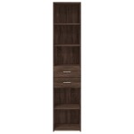 vidaXL Dulap înalt, stejar maro, 40x42,5x185 cm, lemn prelucrat
