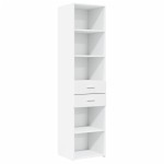vidaXL Dulap înalt, alb, 45x42,5x185 cm, lemn compozit