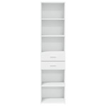 vidaXL Dulap înalt, alb, 45x42,5x185 cm, lemn compozit