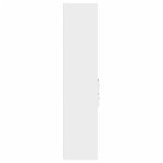 vidaXL Dulap înalt, alb, 45x42,5x185 cm, lemn compozit