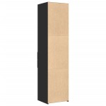 vidaXL Dulap înalt, negru, 45x42,5x185 cm, lemn compozit