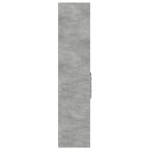 vidaXL Dulap înalt, gri beton, 45x42,5x185 cm, lemn compozit
