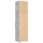 vidaXL Dulap înalt, gri beton, 45x42,5x185 cm, lemn compozit