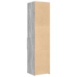 vidaXL Dulap înalt, gri sonoma, 45x42,5x185 cm, lemn compozit