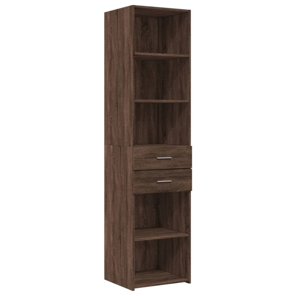 vidaXL Dulap înalt, stejar maro, 45x42,5x185 cm, lemn prelucrat
