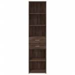 vidaXL Dulap înalt, stejar maro, 45x42,5x185 cm, lemn prelucrat