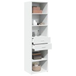 vidaXL Dulap înalt, alb, 50x42,5x185 cm, lemn prelucrat