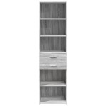 vidaXL Dulap înalt, gri sonoma, 50x42,5x185 cm, lemn prelucrat