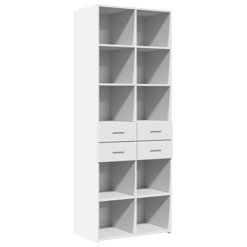 vidaXL Dulap înalt, alb, 70x42,5x185 cm, lemn prelucrat